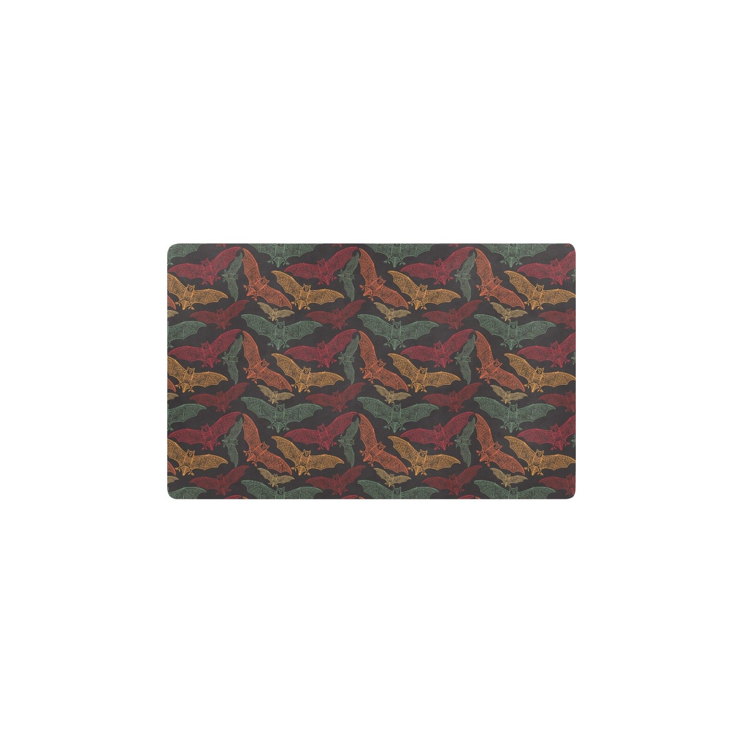 Bat Tribal Pattern Print Design 03 Kitchen Mat