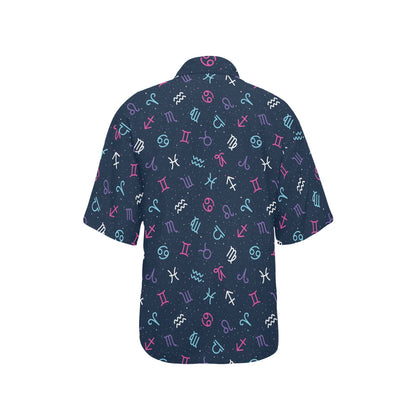 Constellation Pattern Print Design 04 Women's Hawaiian Shirt