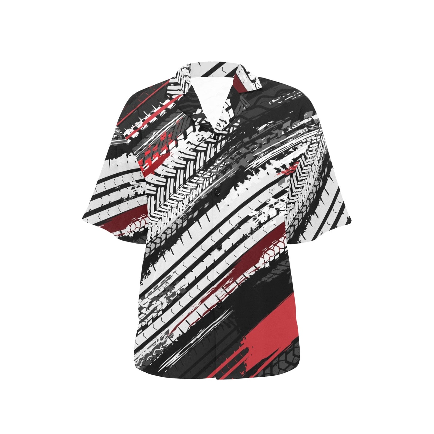 Racing Pattern Print Design A03 Women's Hawaiian Shirt