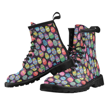 Easter Eggs Pattern Print Design RB08 Women's Boots