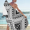 Samoan Tattoo Style Print Design LKS307 Beach Towel 32" x 71"