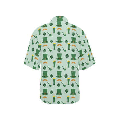 St Patricks Day Print Design LKS304 Women's Hawaiian Shirt