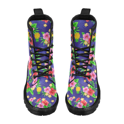Hawaiian Themed Pattern Print Design H05 Women's Boots