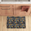 Camping Campfire Marshmallows Kitchen Mat