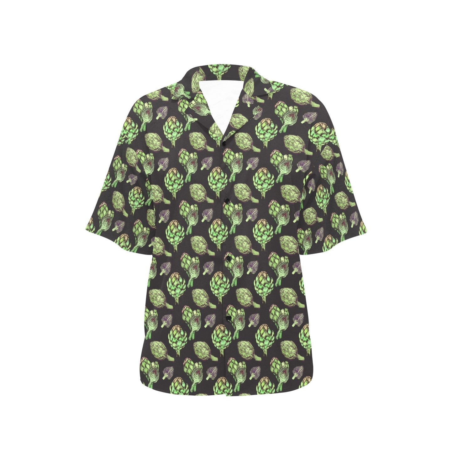 Artichoke Pattern Print Design 02 Women's Hawaiian Shirt
