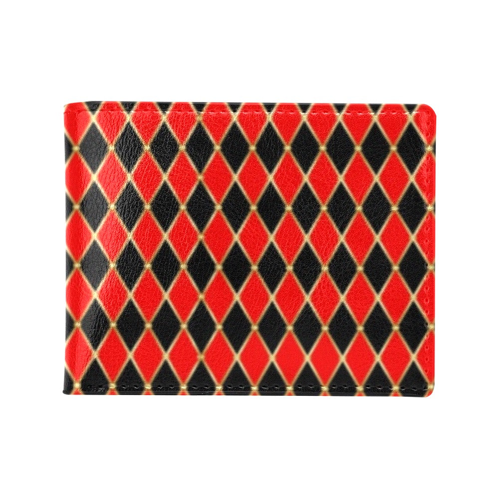 Harlequin Print Design LKS401 Men's ID Card Wallet