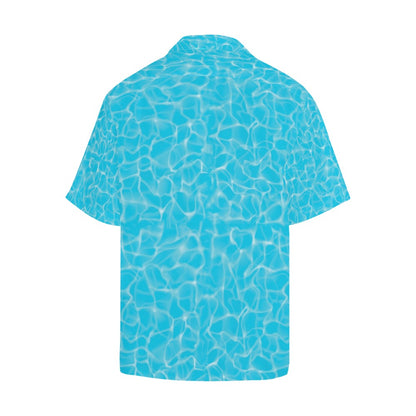 Swimming Pool Texture Print Design LKS301 Men's Hawaiian Shirt