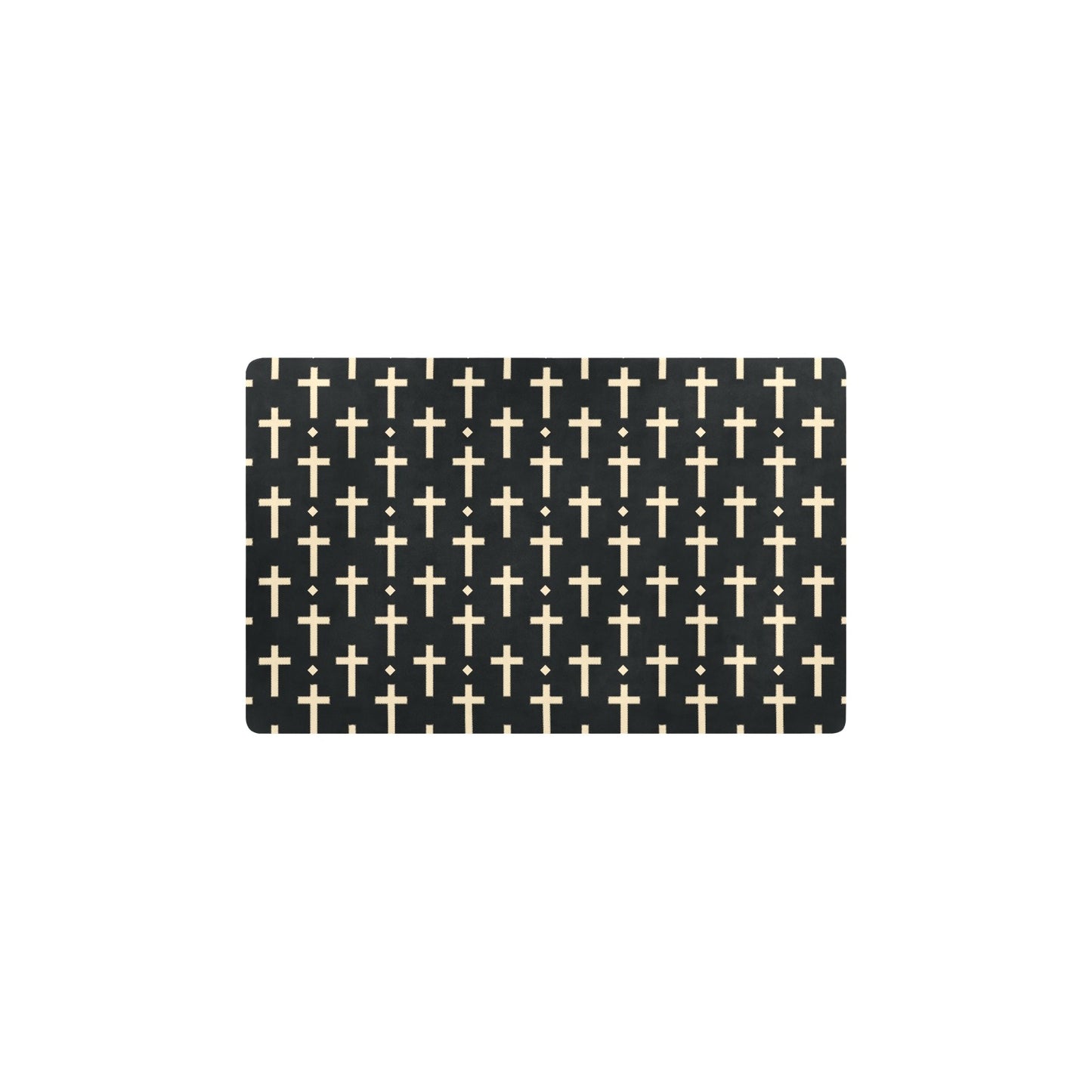 Cross Pattern Print Design 03 Kitchen Mat