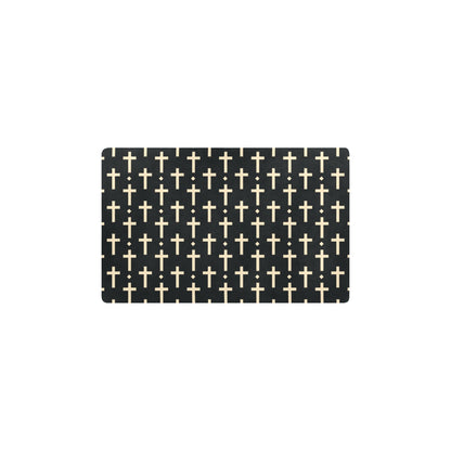 Cross Pattern Print Design 03 Kitchen Mat