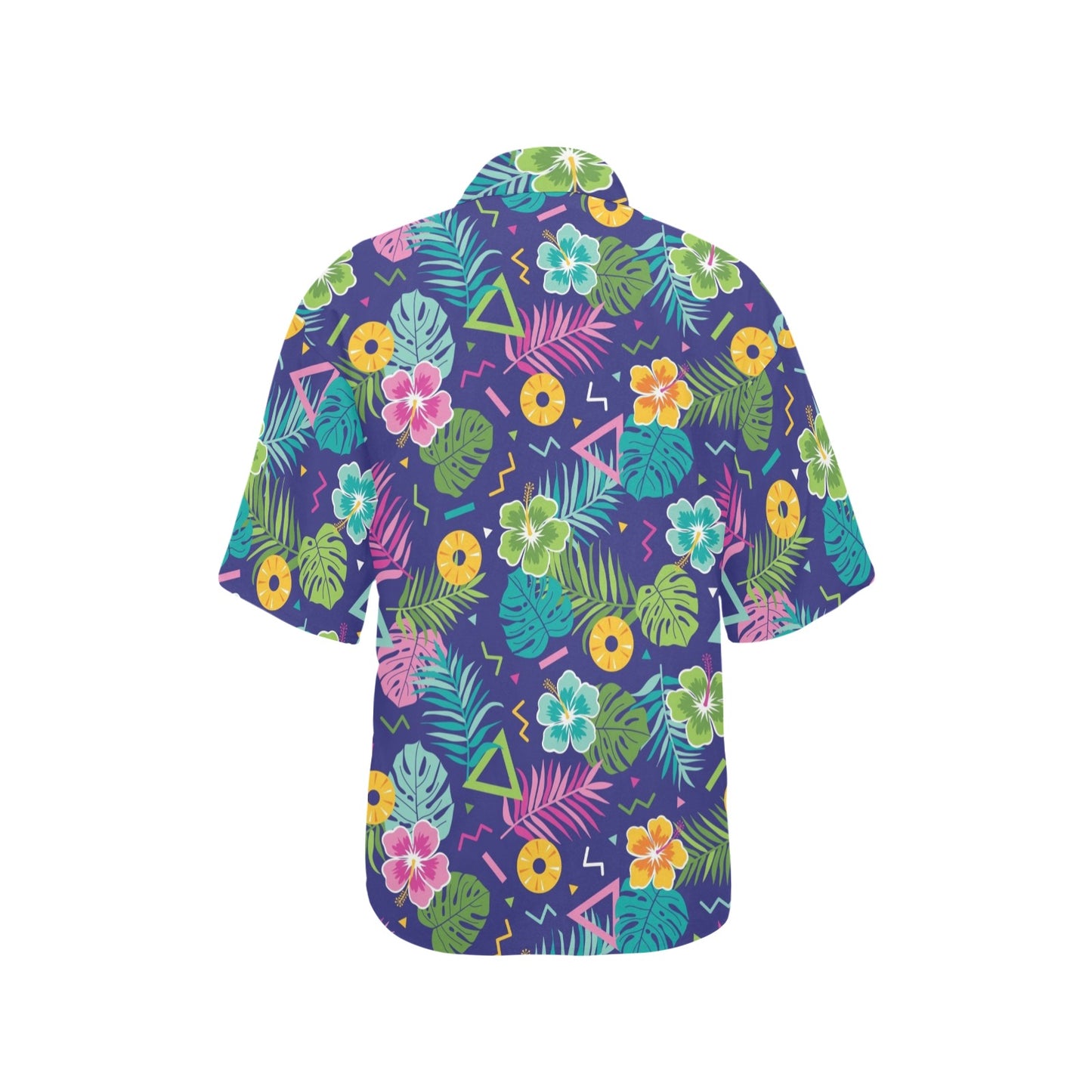 Hawaiian Themed Pattern Print Design H014 Women's Hawaiian Shirt