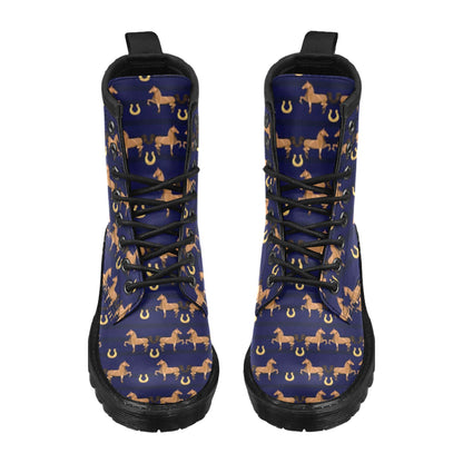 Horse Luxury Themed Pattern Print Women's Boots
