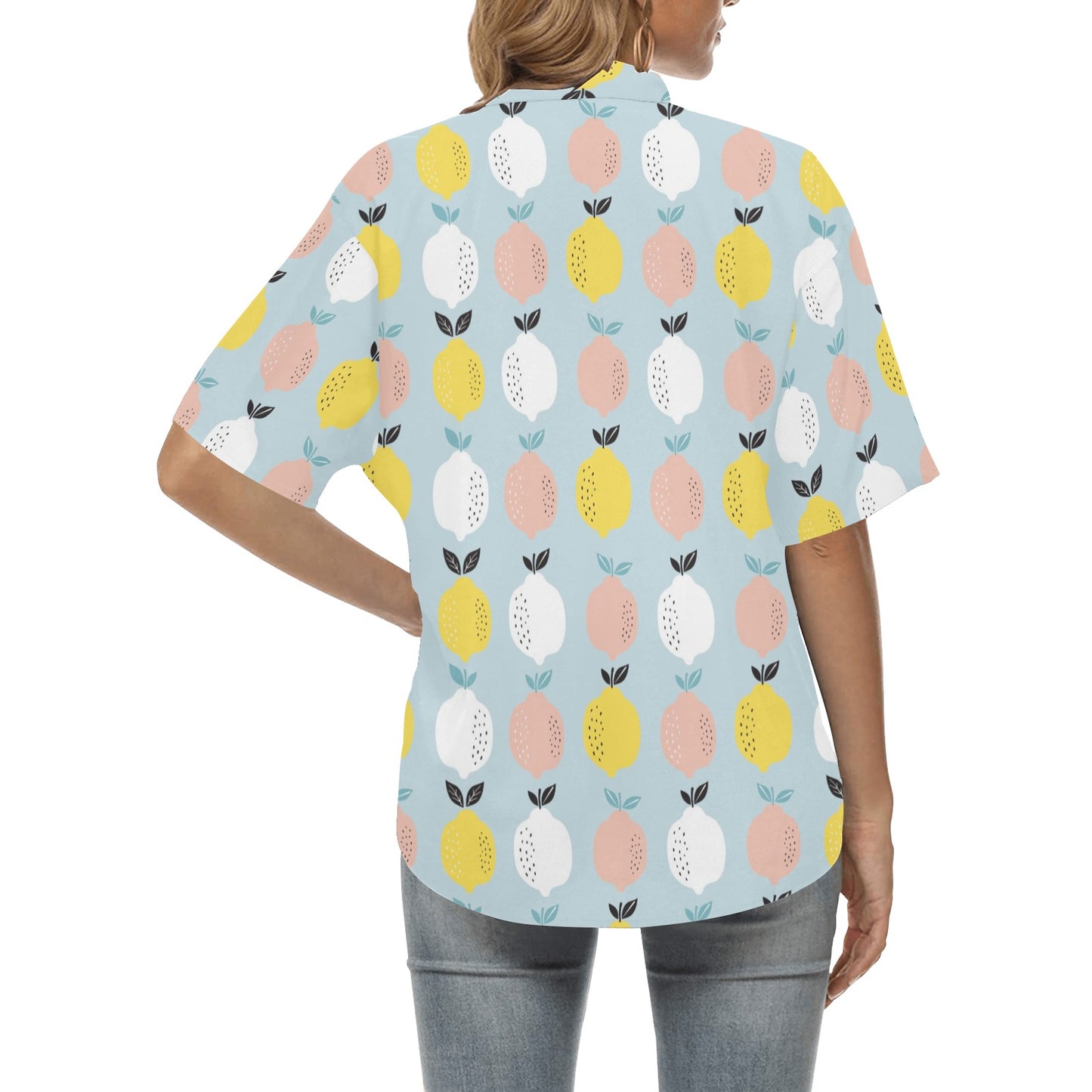 Citrus  Pattern Print Design 03 Women's Hawaiian Shirt