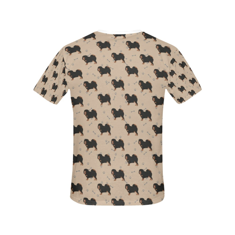 Tibetan Mastiffs Print Design LKS301 Women's  T-shirt