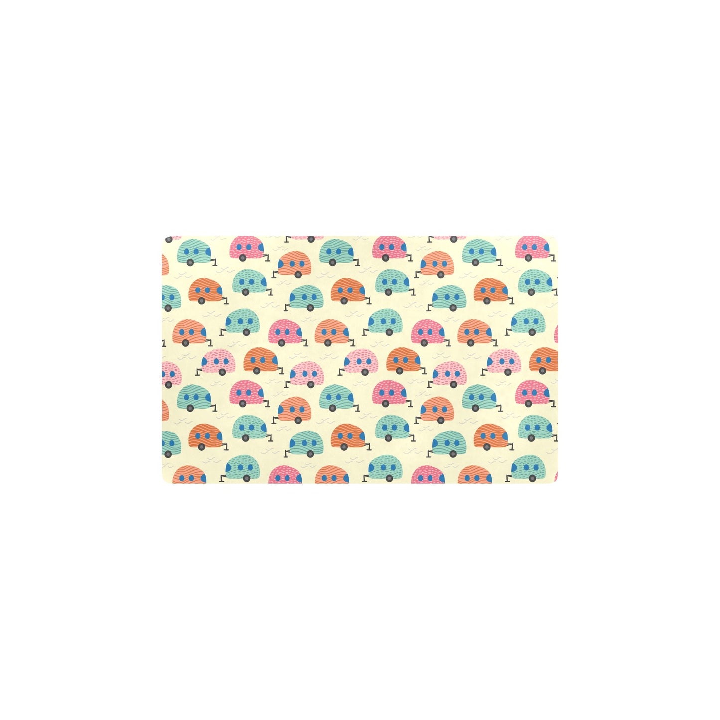 Camper Pattern Print Design 06 Kitchen Mat