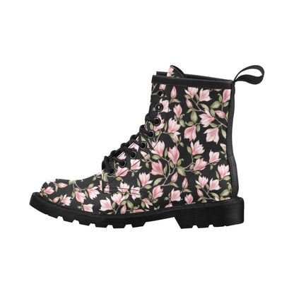 Magnolia Pattern Print Design MAG03 Women's Boots