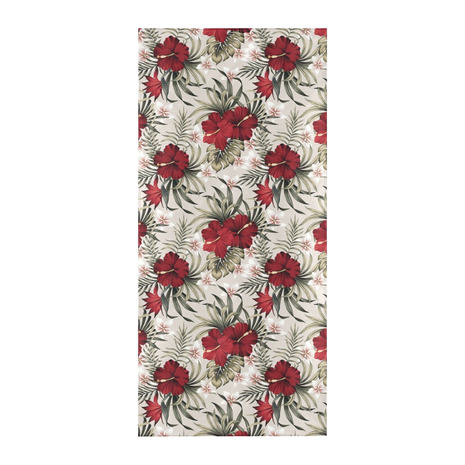 Hibiscus Print Design LKS3011 Beach Towel 32" x 71"