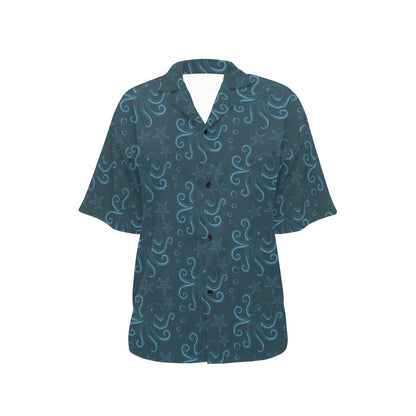 Octopus Pattern Print Design A05 Women's Hawaiian Shirt