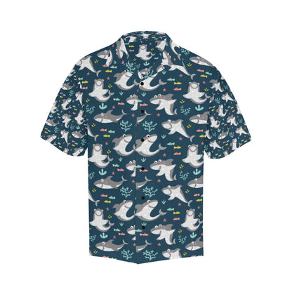Shark Print Design LKS307 Men's Hawaiian Shirt