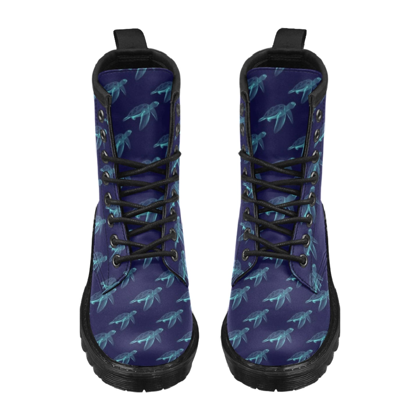 Sea Turtle Pattern Print Design T04 Women's Boots