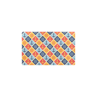 Nautical Pattern Design Themed Print Kitchen Mat