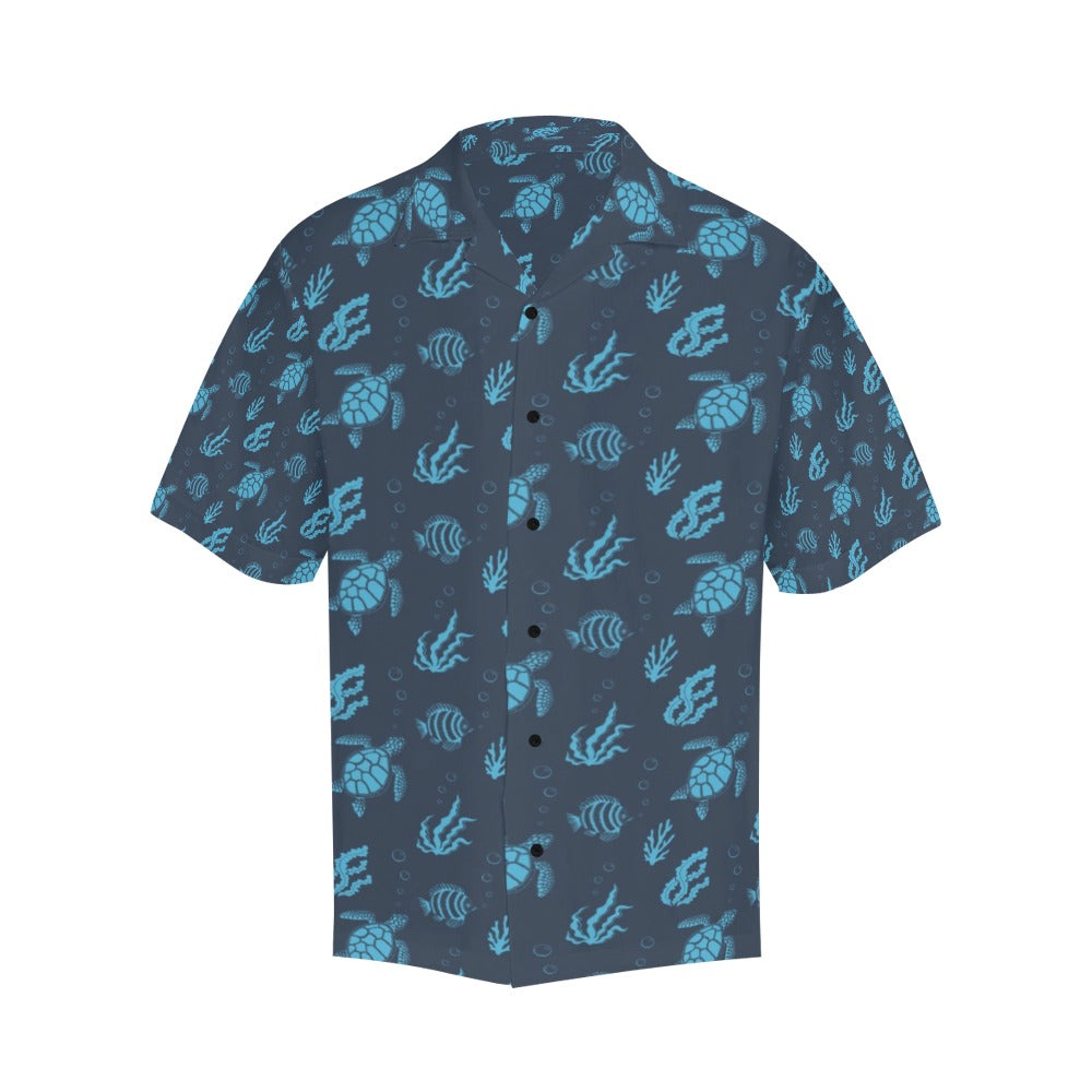 Sea Turtle Print Design LKS307 Men's Hawaiian Shirt