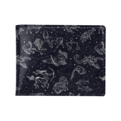Zodiac Print Design LKS304 Men's ID Card Wallet