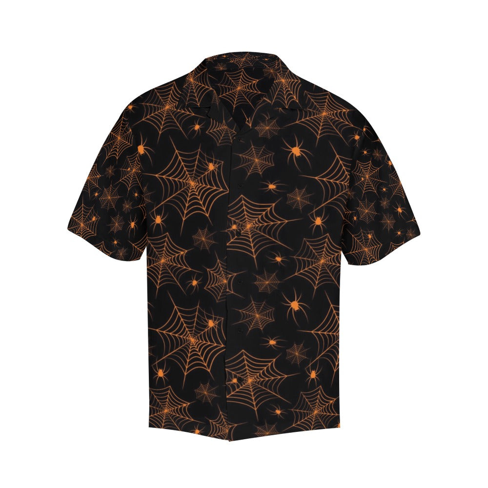 Spider Web Print Design LKS306 Men's Hawaiian Shirt