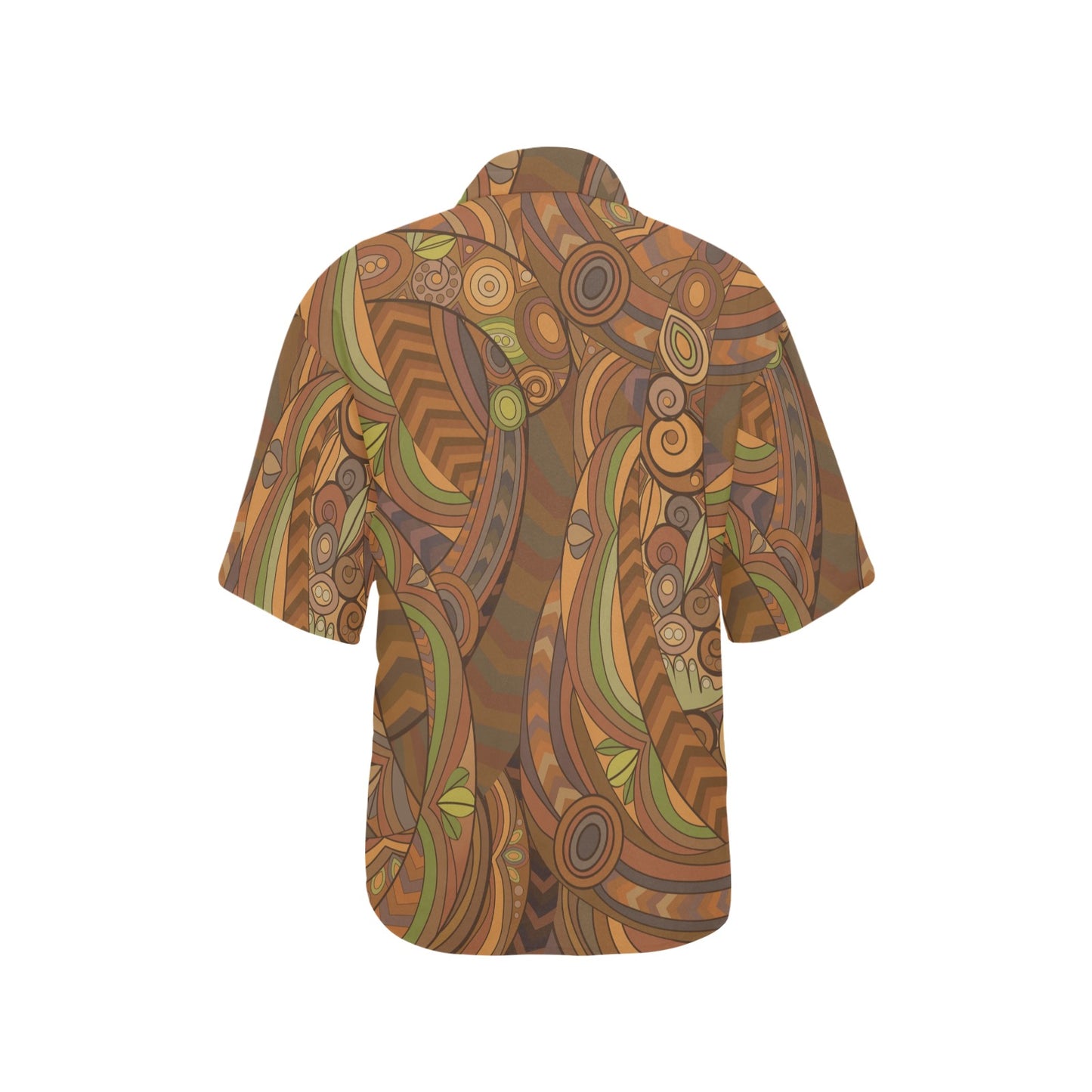Maori Ornament Design Print Women's Hawaiian Shirt