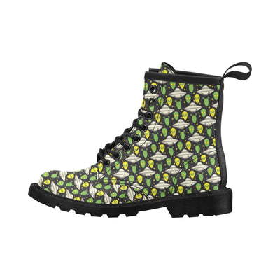 Alien UFO Pattern Women's Boots