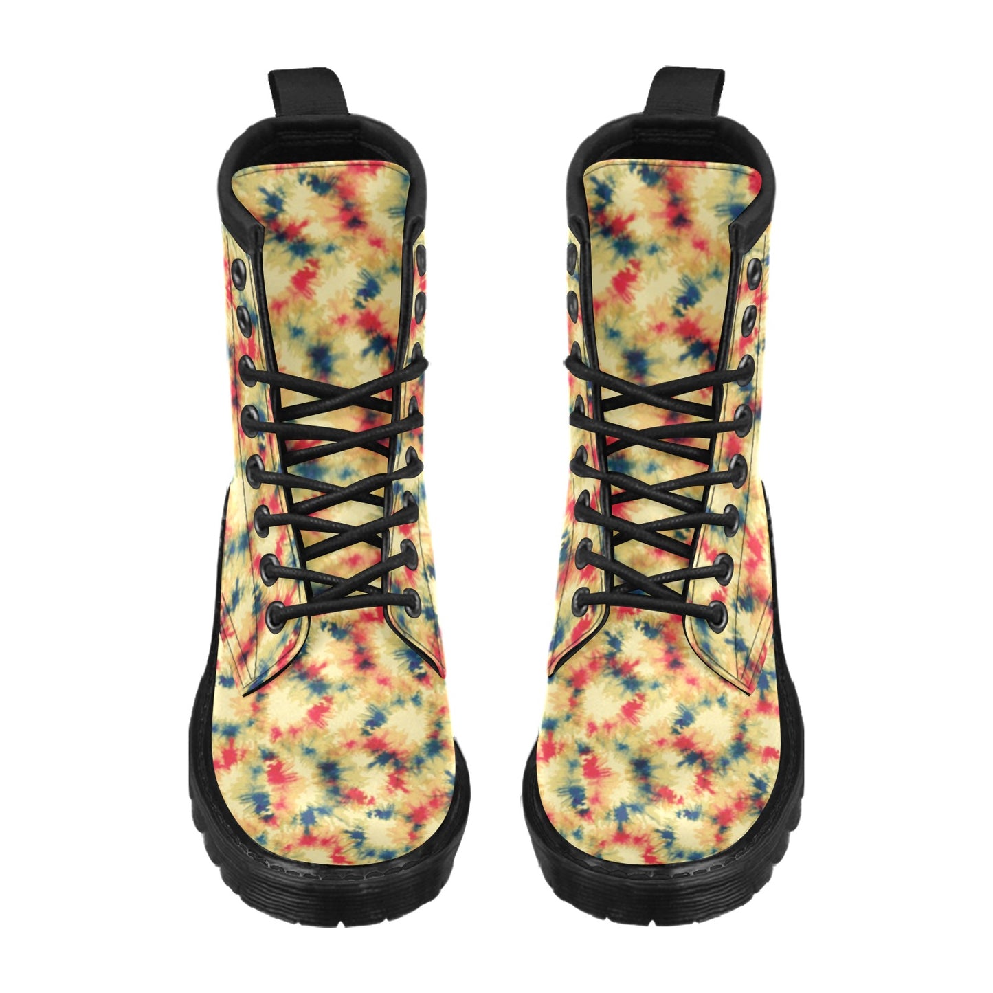 Tie Dye Print Design LKS302 Women's Boots