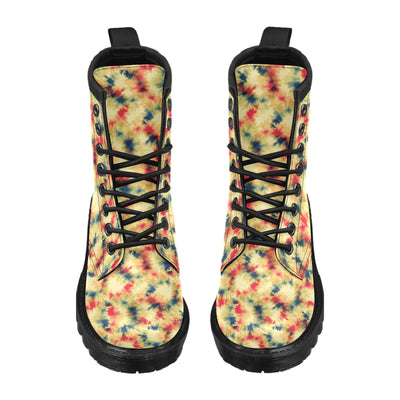 Tie Dye Print Design LKS302 Women's Boots