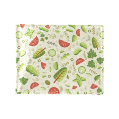Salad Vegetable Print Design LKS302 Men's ID Card Wallet
