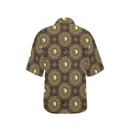 Ancient Greek Print Design LKS3012 Women's Hawaiian Shirt