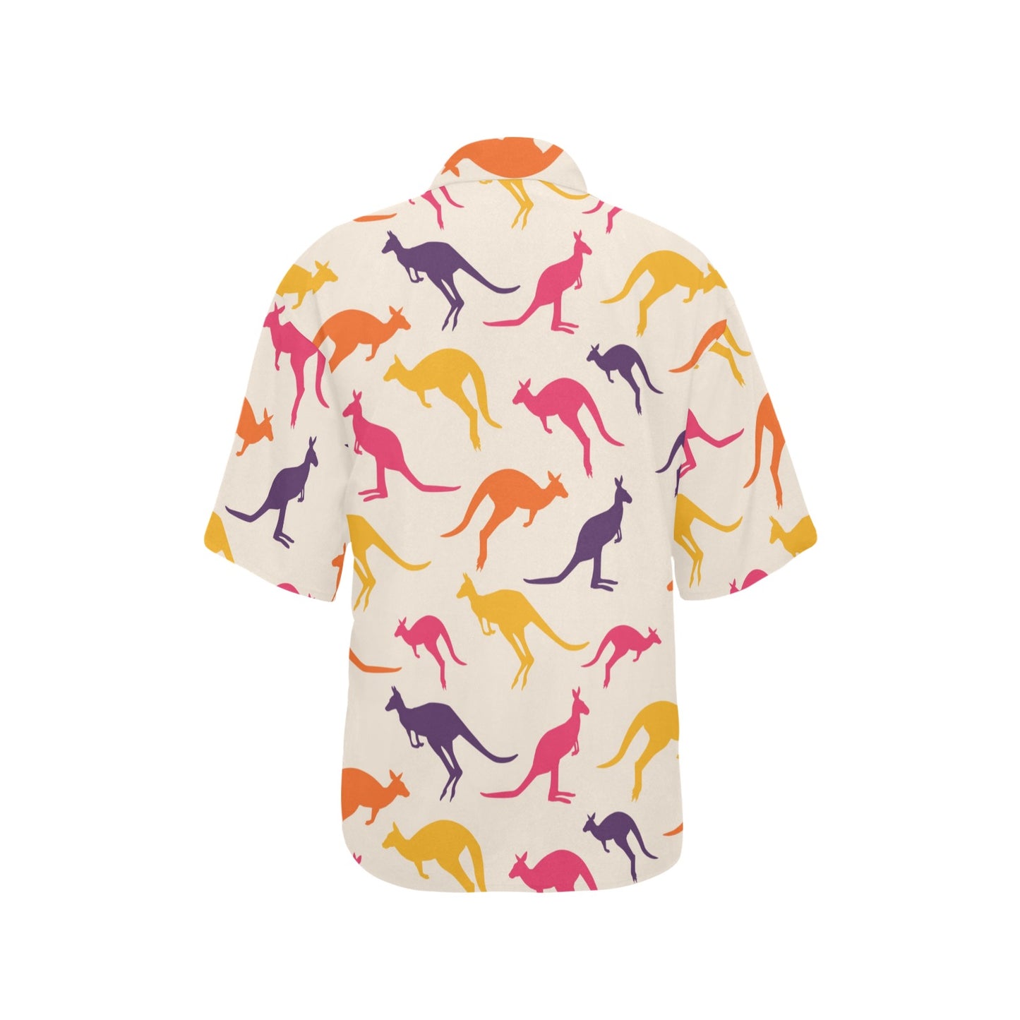 Kangaroos Pattern Print Design 01 Women's Hawaiian Shirt