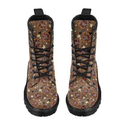 Hawaiian Themed Pattern Print Design H01 Women's Boots