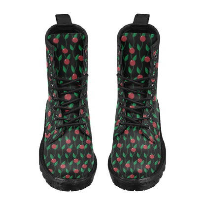 Cranberry Pattern Print Design CB01 Women's Boots