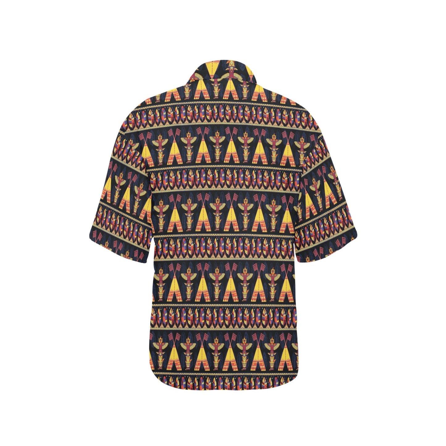 Totem Pole Design Women's Hawaiian Shirt