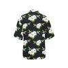 Hummingbird with Flower Pattern Print Design 03 Women's Hawaiian Shirt