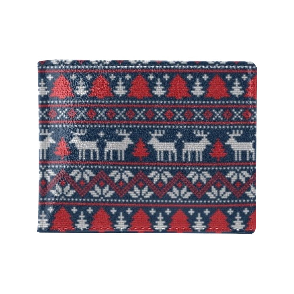Reindeer Print Design LKS405 Men's ID Card Wallet