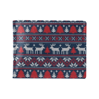 Reindeer Print Design LKS405 Men's ID Card Wallet