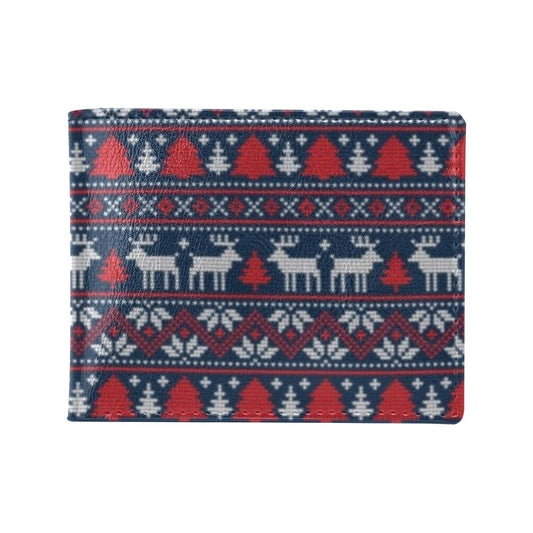 Reindeer Print Design LKS405 Men's ID Card Wallet