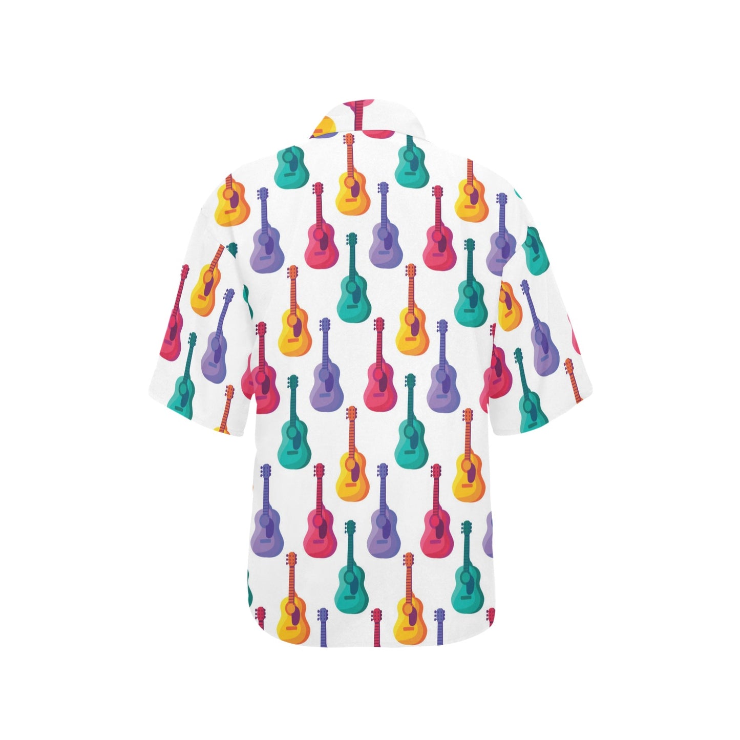 Acoustic Guitar Print Design LKS406 Women's Hawaiian Shirt