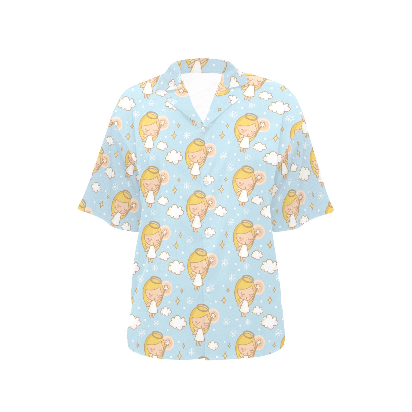 Angel Pattern Print Design 05 Women's Hawaiian Shirt