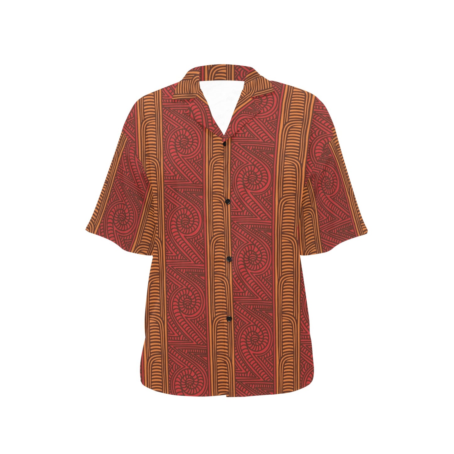 Maori Pattern Print Design 05 Women's Hawaiian Shirt