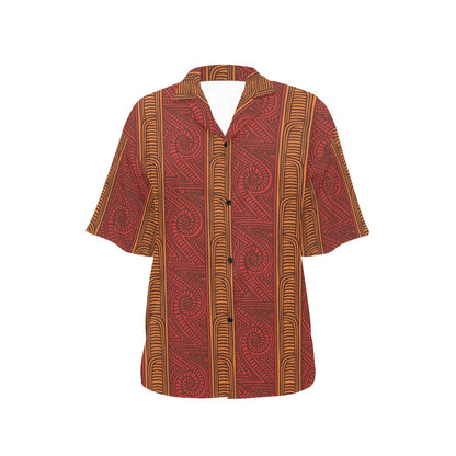 Maori Pattern Print Design 05 Women's Hawaiian Shirt