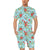 Summer Floral Pattern Print Design SF011 Men's Romper