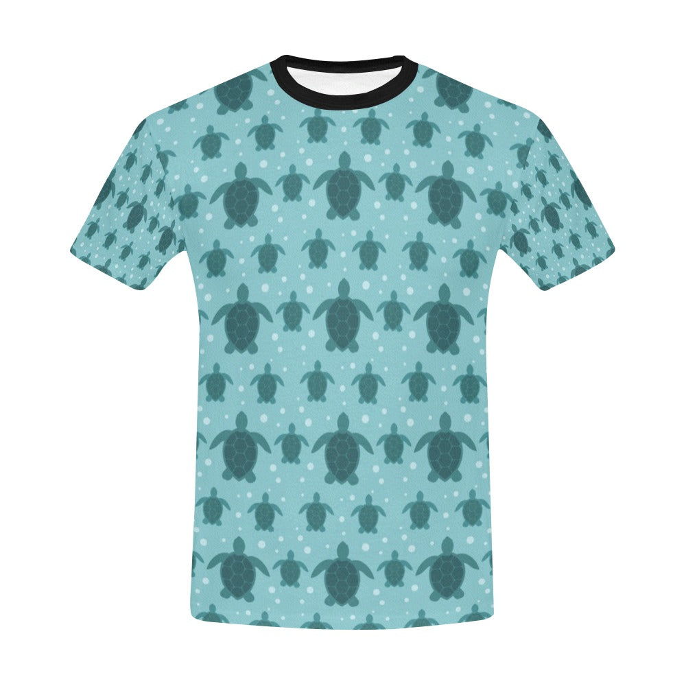 Sea Turtle Print Design LKS305 Men's All Over Print T-shirt