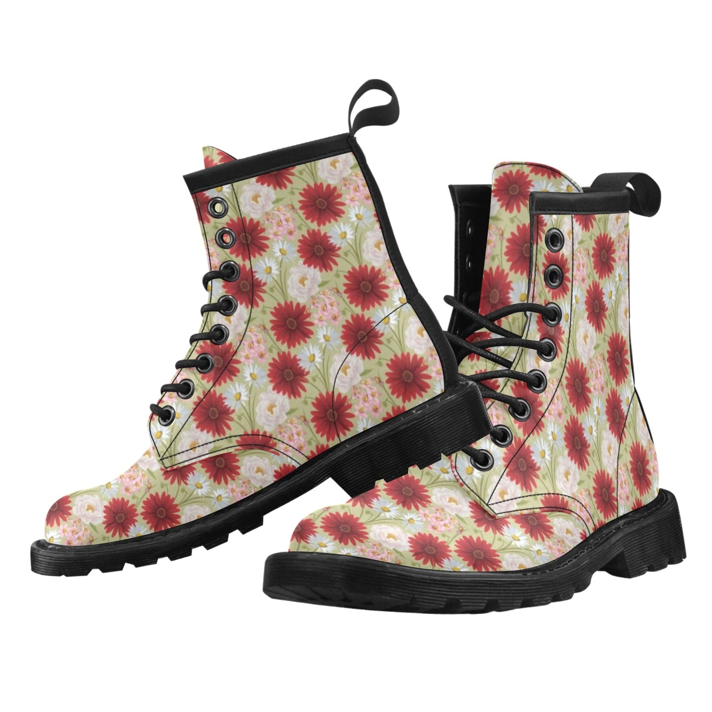 Gerberas Pattern Print Design GB07 Women's Boots
