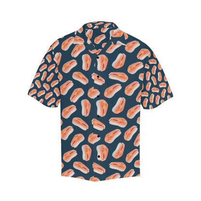 Salmon Steak Print Design LKS306 Men's Hawaiian Shirt