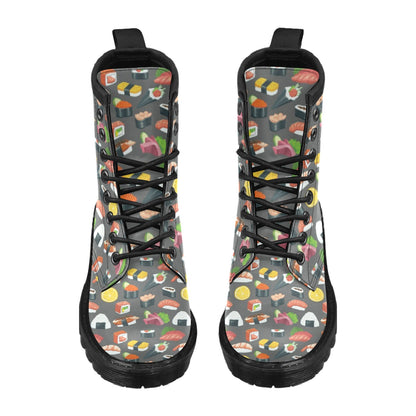 Sushi Print Design LKS302 Women's Boots